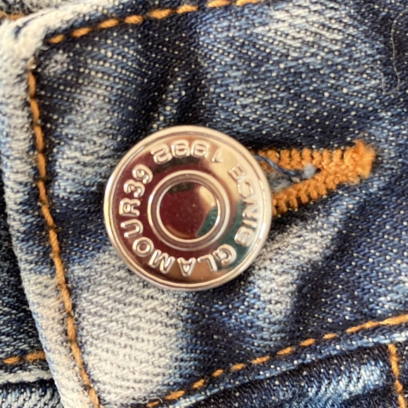 Preloved Made in Italy Men's Blue Denim Distressed Jeans - Size 42, Authentic - Picture 11 of 17